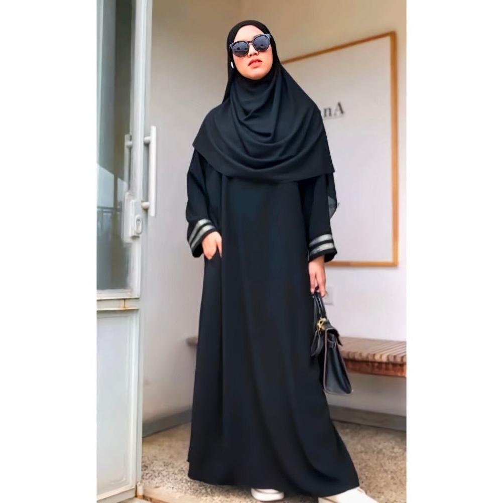 BEST DEALS Gamis Abaya Hitam Bordir Zephy Exclusive Abaya Umroh Jubah Wanita Arab Pakistan