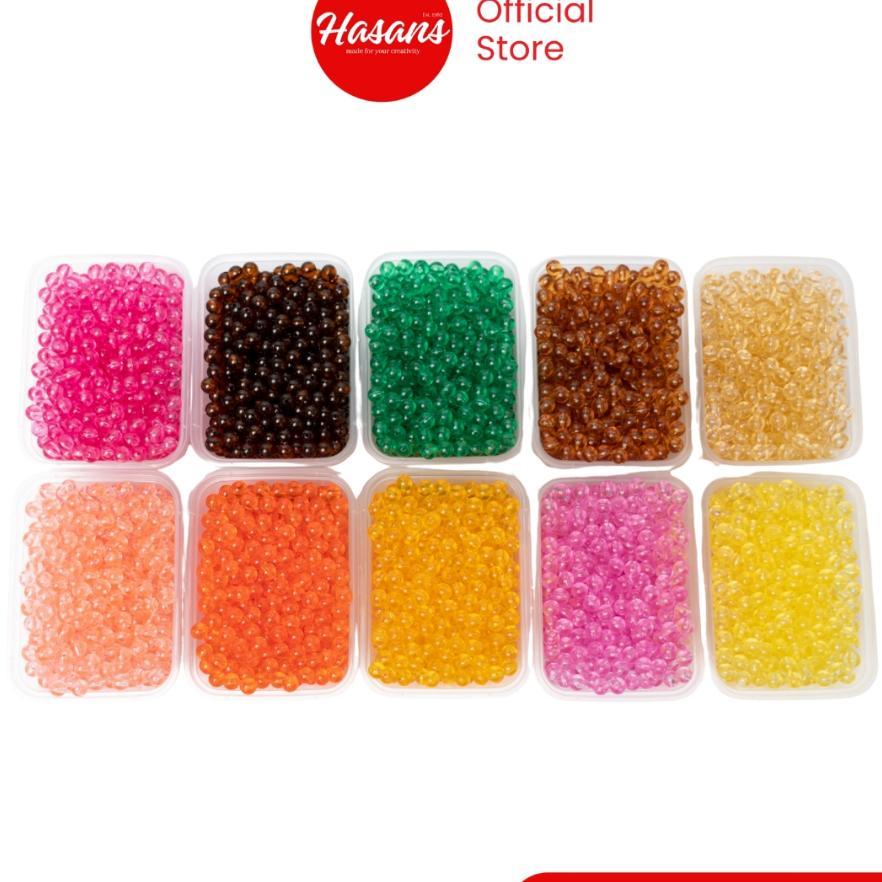 Manik Kaca / Mote Kaca / Manik Bulat / Mote Bulat / Mote Kaca Bulat / Mutiara Kaca Bulat 6Mm & 8Mm