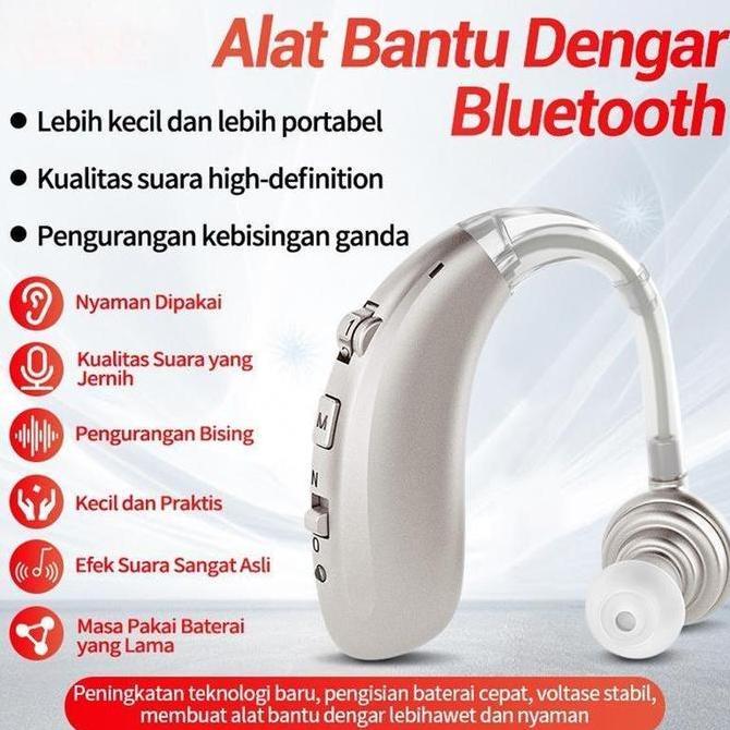 Alat Bantu Dengar Mini Digital/Alat Bantu Dengar Suara Alami Untuk Lansia, Alat Bantu Dengar Bluetoo
