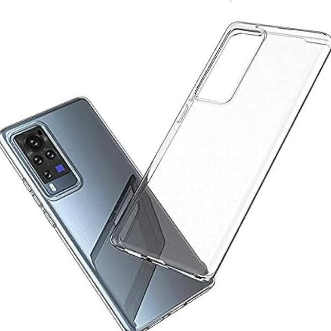 CASE SESUAI UNTUK VIVO X60 / X60 PRO JELLY TPU ULTRATHIN SHOCKPROOF BACK COVER CLEAR