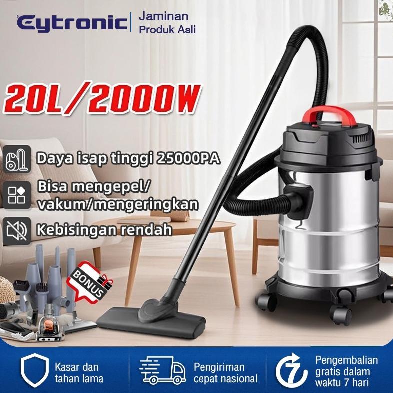 Vacuum Cleaner 20L 2000W 3in1 Vakum/Air Hisap/Blower Sedot Debu Basah Kering Vacum Blower Wet Dry Pe