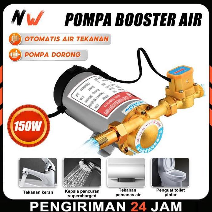 Faminuyi - Pompa Pendorong Tekanan Air Booster Pump 150 Watt - Tekanan Air Kuat & Kerja Otomatis | U
