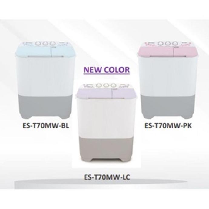 Mesin Cuci Sharp Es T70Mw 2 Tabung 70Mw