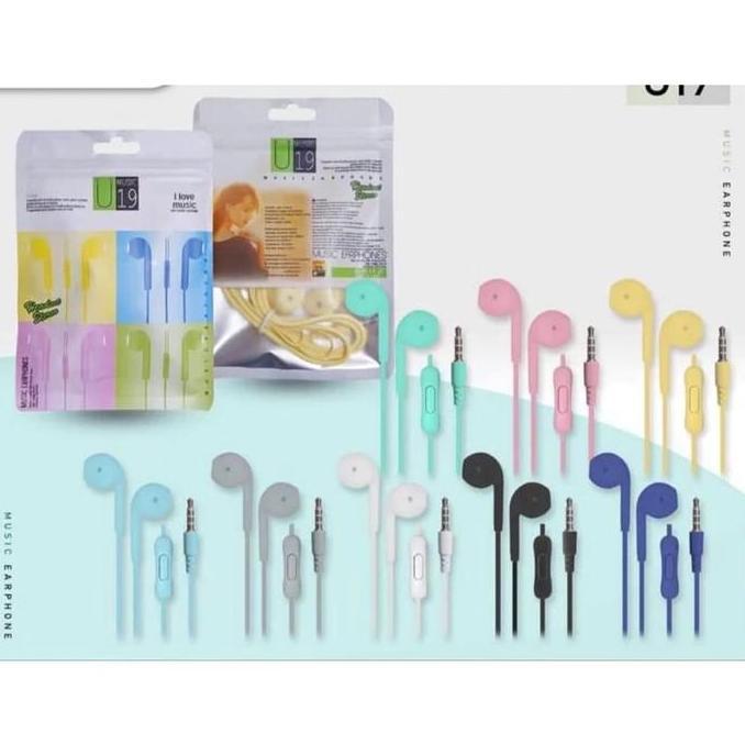 DUDLEY Headset Macaron U19 Handsfree U19 Macaron Headset