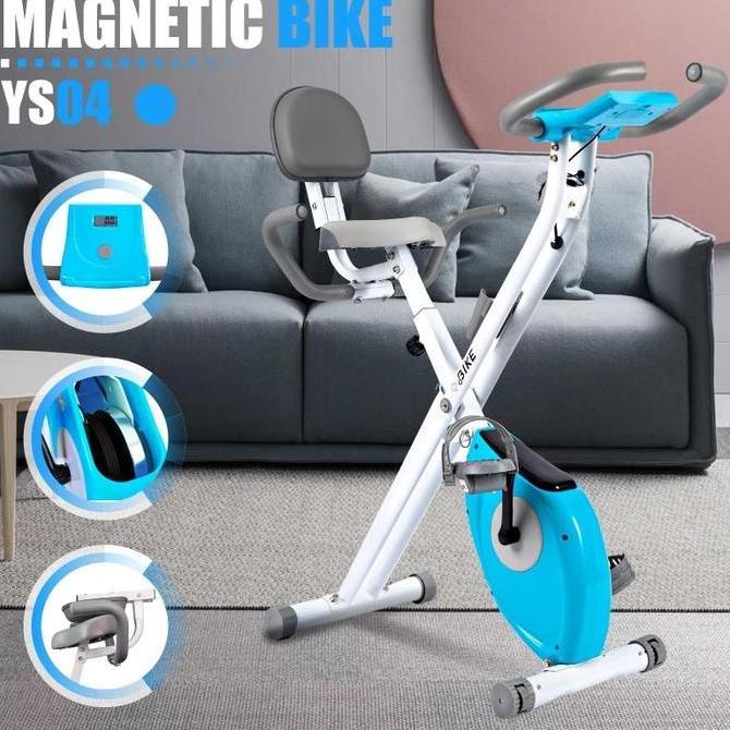 CHALK Peralatan Fitness Rumah Sepeda Statis Sepeda X Magnetik Manual KUAT HINGGA 140KG Latihan Garis