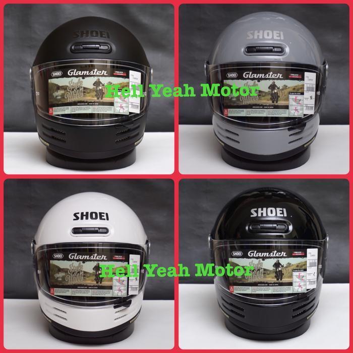 Shoei Glamster 1:1 Grey White Black Doff/Glossy Not X14 Rx7X Pista X15 Original Dan Terpercaya