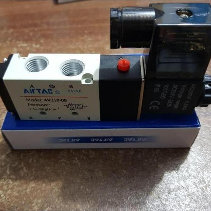 Solenoid Valve Airtac 4V210-08 Ac 220/Dc24 / Selenoid Airtac 4V210-08