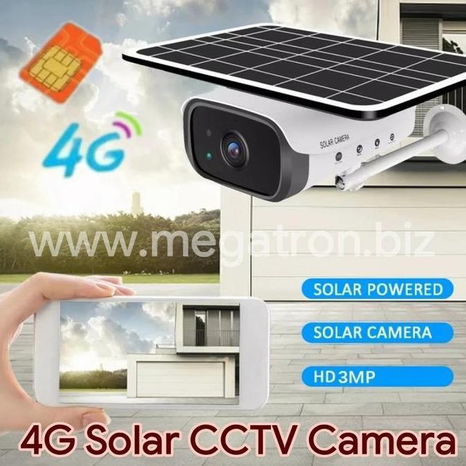 4G GSM Solar CCTV Camera Weatherproof Motion Detect 2-way Audio