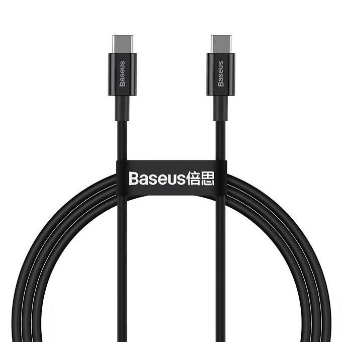 BASEUS SUPERIOR SERIES KABEL DATA TYPE C TO TYPE C 100W KABEL DATA FAST CHARGING TYPE C