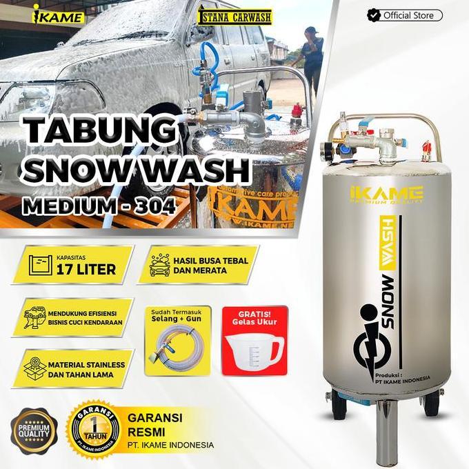 Promo Tabung Salju / Tabung Snow Wash Medium Stainless 304 ( Ikame )