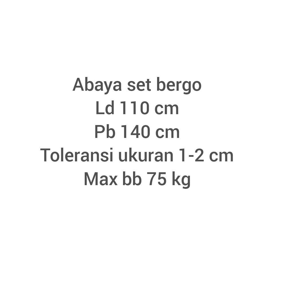 TERBARU ABAYA SET BERGO/GAMIS SET HIJAB/GAMIS CRINKLE