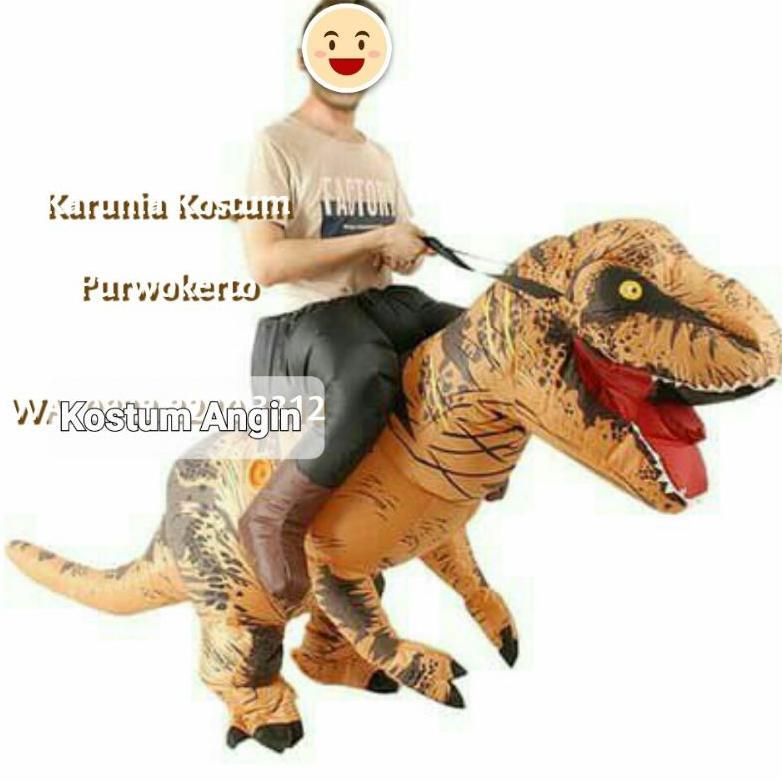 Diskon Kostum Dino T Rex Cosplay Dinosaurus T-Rex Badut Pesta Lucu