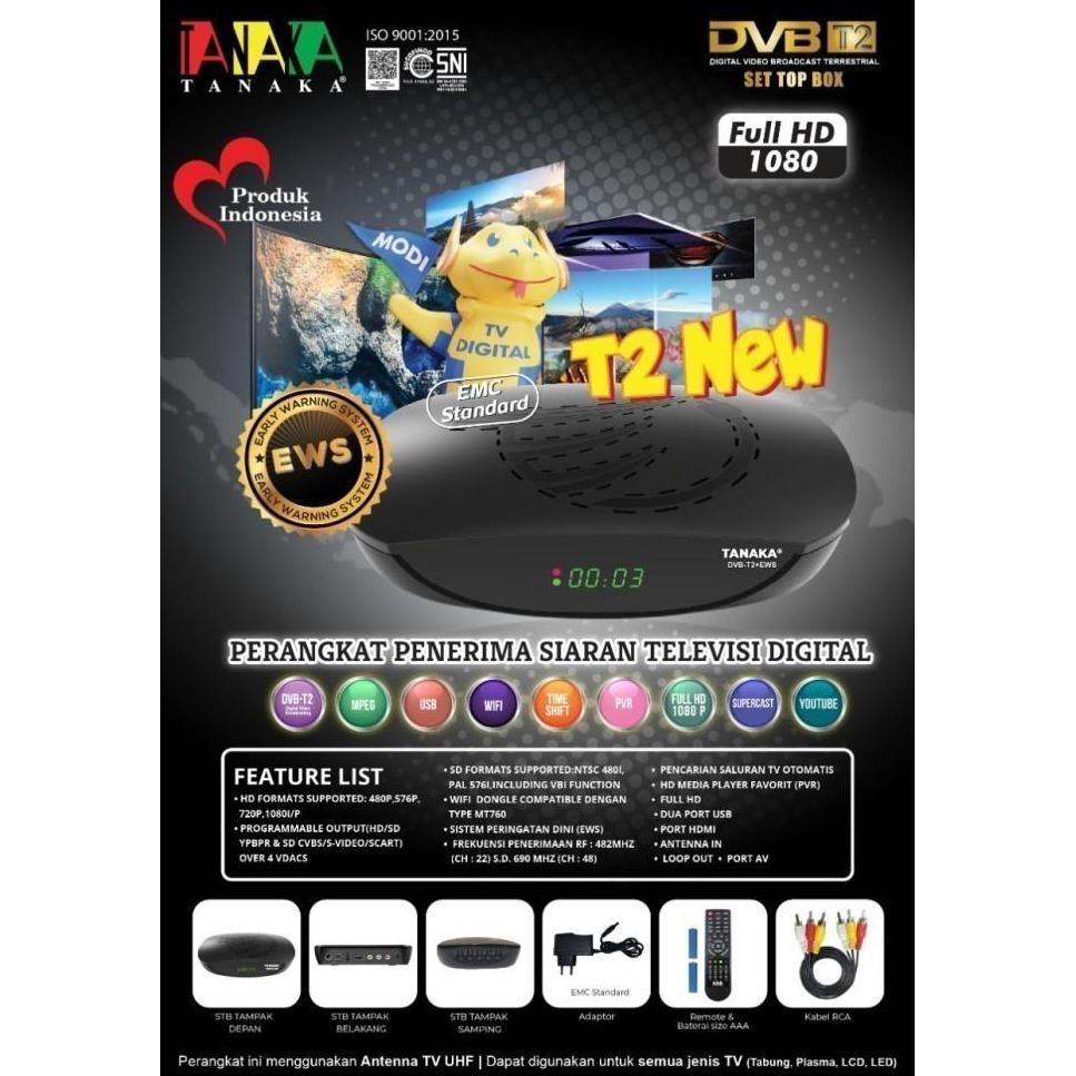 GROSIR SET TOP BOX TV DIGITAL TANAKA T2 NEW PRODUK BARU