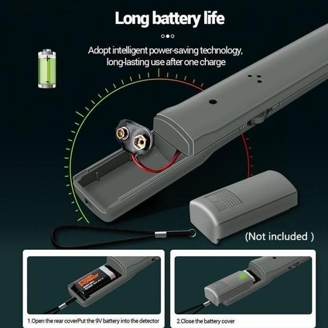 TERMURAH - Metal Detektor Logam Body Checker Detector Besi Deteksi Perhiasan Emas