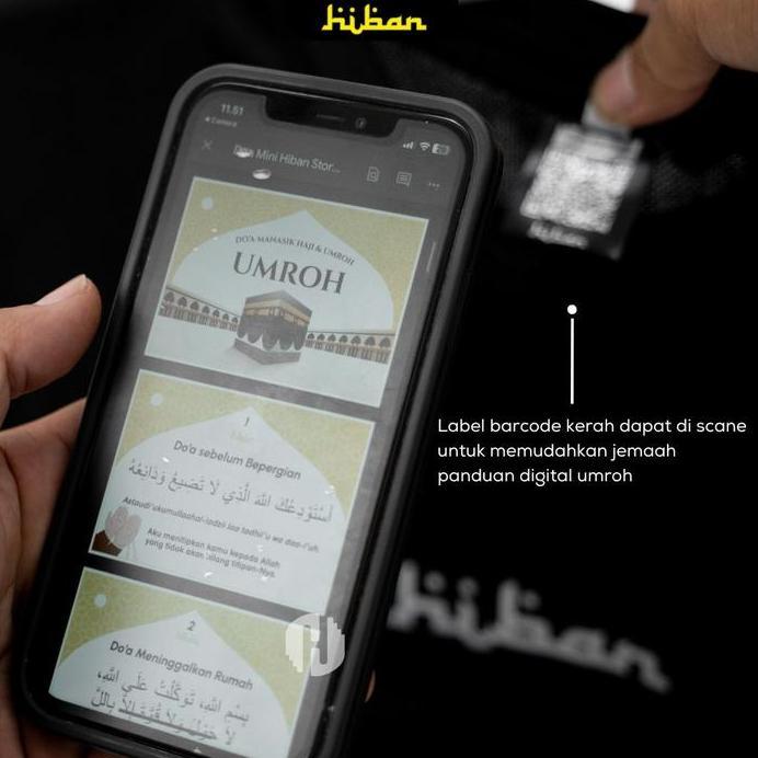 Kaos Oblong Kantong Depan Taubat Series Premium Perlengkapan Haji dan Umroh Pria Hiban Store Nyaman 