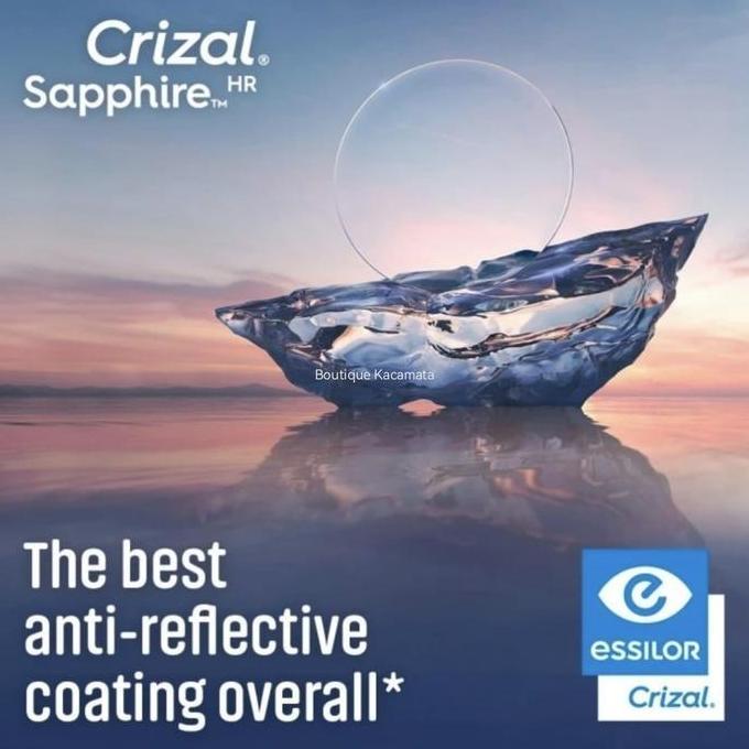 Lensa Kacamata Essilor SV Stylistic Orma 1.50 Crizal Sapphire UV