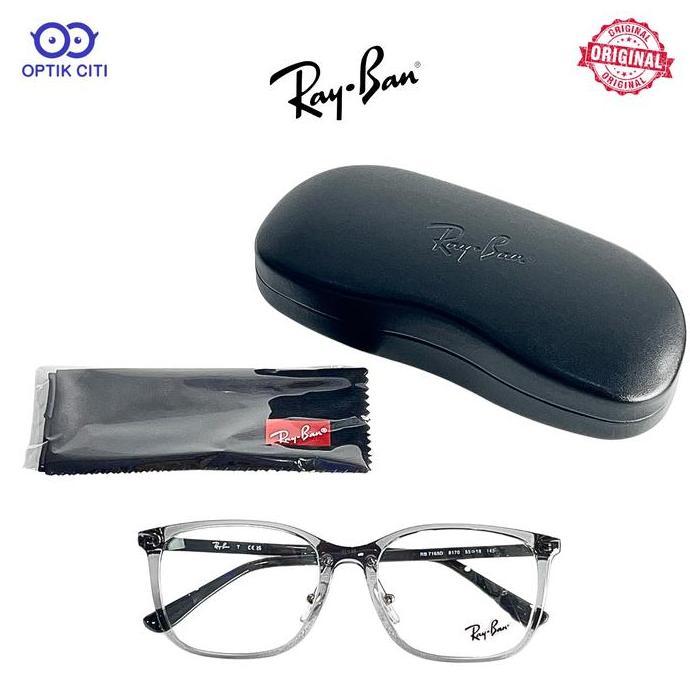 Frame Kacamata Kotak Pria Wanita Rayban Original RB 7168 D