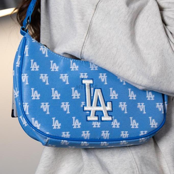 New MLB New York Yankees Monogram Hobo Shoulder Bag Authentic / Tas Bahu MLB Original