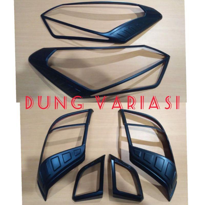 GARNISH LAMPU DEPAN BELAKANG AGYA AYLA 2017,2019,2021,2021 HITAM BEST QUALITY