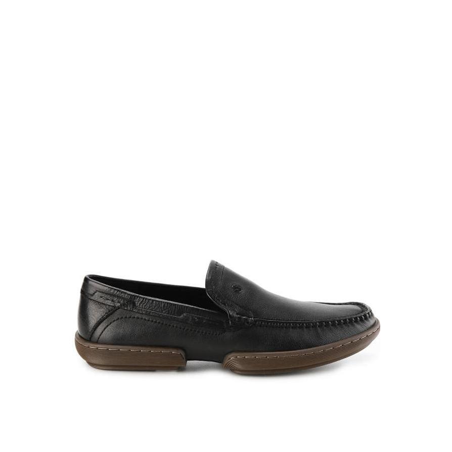 Hush Puppies Sepatu Pria Dymond Loafer Black Leather