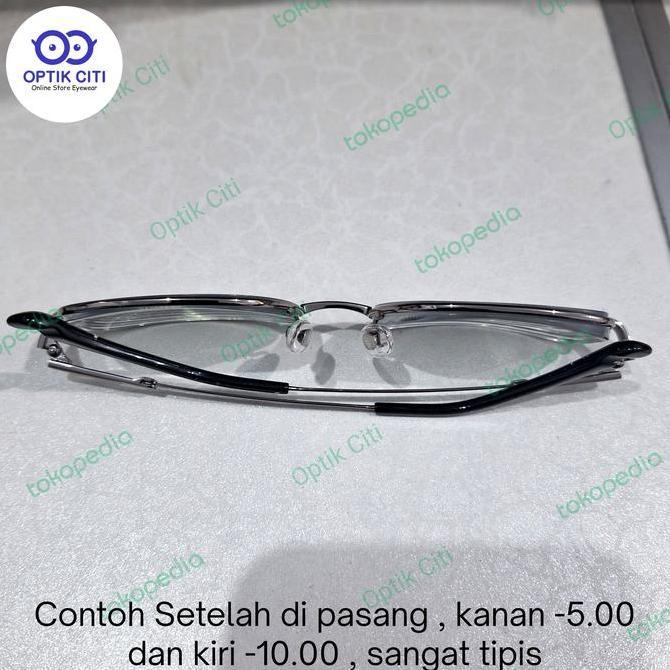 Lensa Kacamata Minus Bluechromic index 1.74 Super Tipis Parfettaa Lens Original