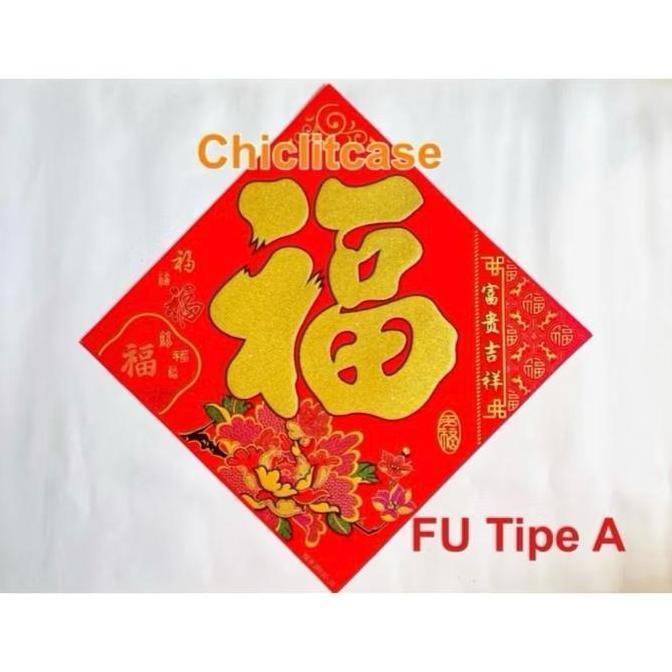 Tempelan Kain Bludru Imlek/Sincia/Tempelan Stiker Fu Cun Chun Fuk