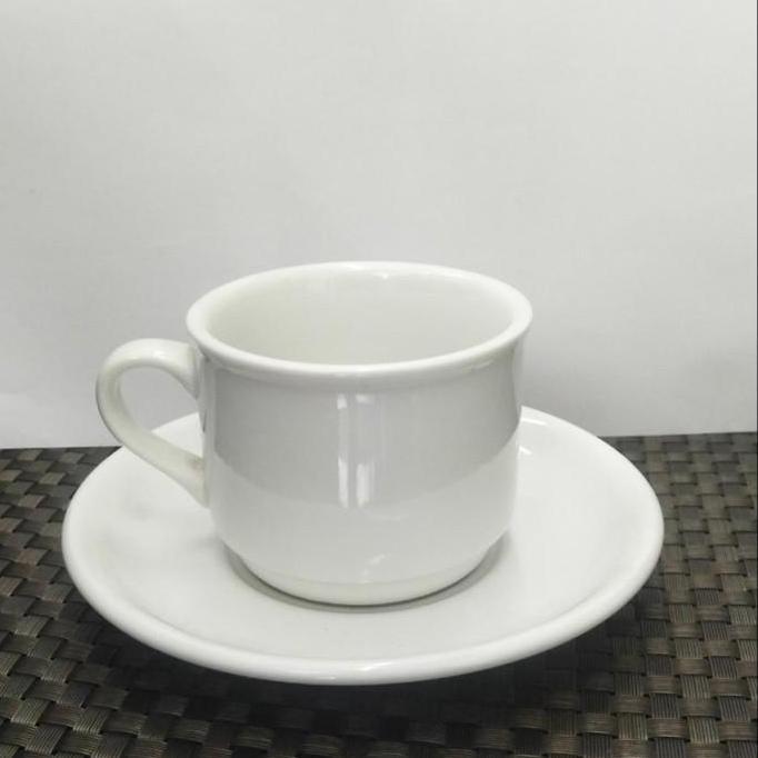 TERLARIS CANGKIR / GELAS SET SANGO KERAMIK TEBAL PUTIH MIRIP NIKURA 055012