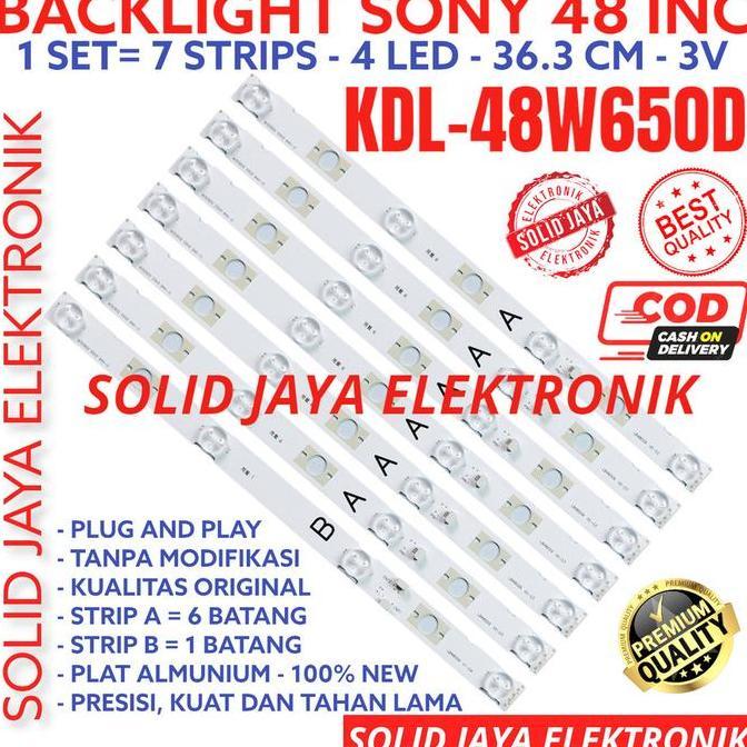 TERLARIS BACKLHT TV LED SONY 48 INC KDL 48W650 48W650 KDL48W650 KDL48W650D KDL-48W650D 48W 650 650D 