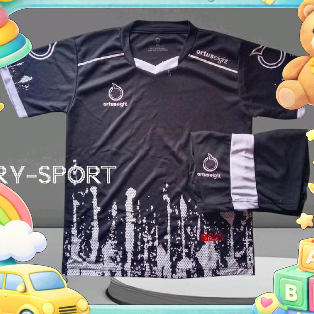 Setelan Olaraga Anak Anak Jersey Anak-Anak Costum Sepak Bola Futsal Voli Badminton - Ukuran 5-13 Tah