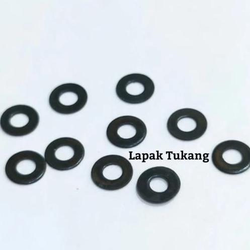 Ring Plat M4X9 Black Stainless 304 Ring M4 Hitam Baru