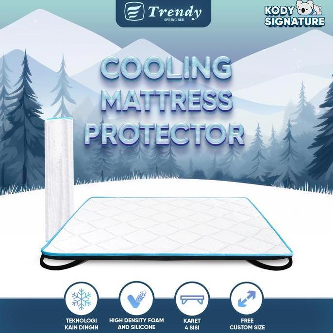 DEAL TERBAIK - Trendy Cooling Pad - Trendy Kody Lapisan Pelindung Alas Kasur Kasur Dingin - Mattress