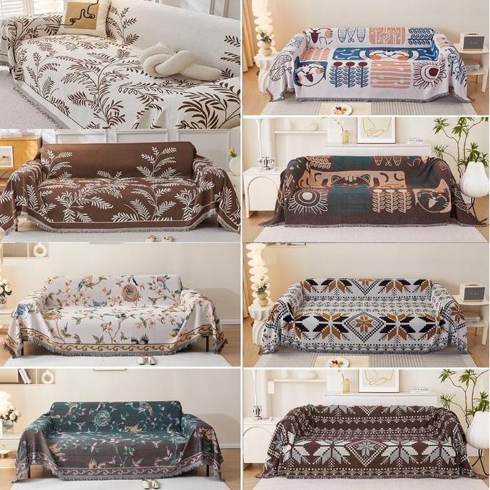 Selimut Penutup Sofa Cover DUA SISI Tutup Perabot Sarung Kain Sofa