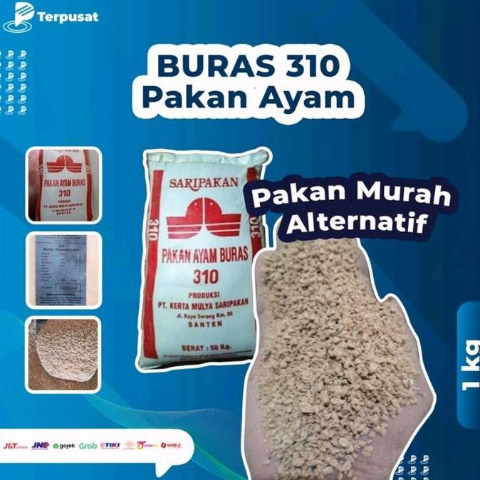 Per 1Kg BURAS 310 Saripakan Pakan Ayam Buras Nutrisi Optimal untuk Pertumbuhan Berkualitas Tinggi Pa