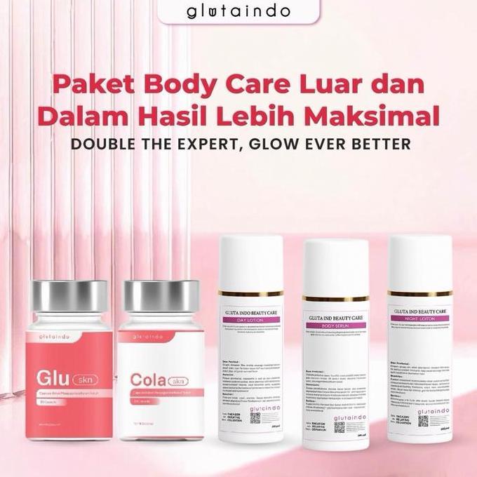 danistoreempat - glutaindo 1 paket body care lengkap 5pcs