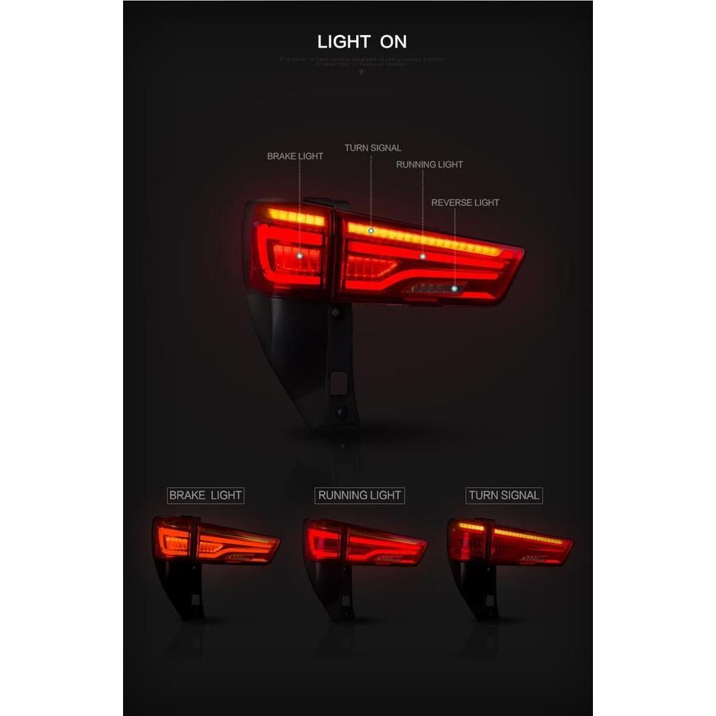 Stoplamp Led Bar Yz Vland Innova Reborn Bmw Style V2 - Merah / Smoke Original Dan Terpercaya