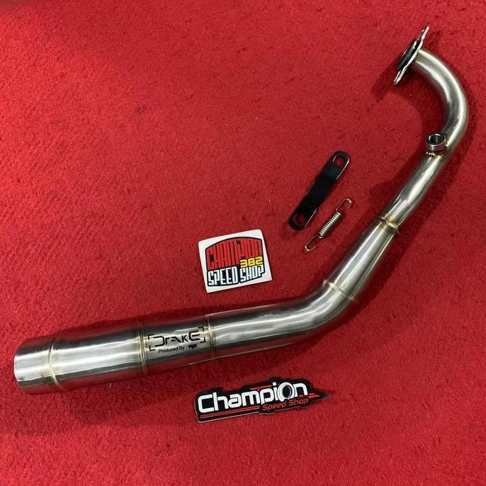 Pipa Header Kit Leher Knalpot Inlet 54mm Drake R9 Honda PCX 160