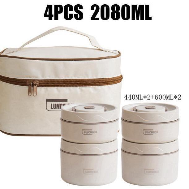 Barangunik2021 - Kotak Makan Portable Tahan Panas 3 Susun Stainless Steel 420ml & 620ml / Container 