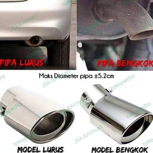 Promo Variasi Tip Ujung Muffler Knalpot Mobil (Tidak Merubah Suara) - Calya Sigra Avanza Brio Xenia 