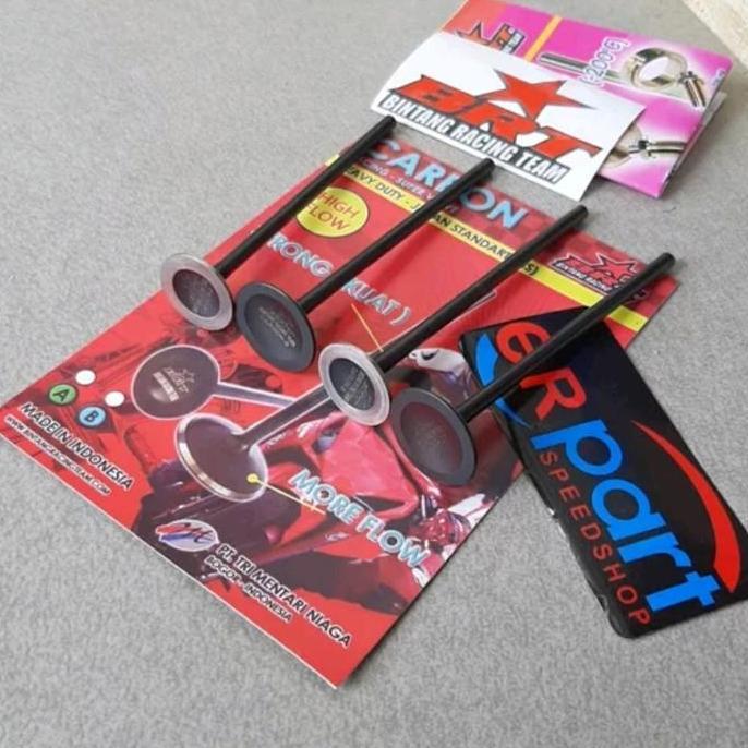 Klep BRT carbon 25 22 21 19 batang 4.5 gsx 150 MX king Vixion cbr Fu