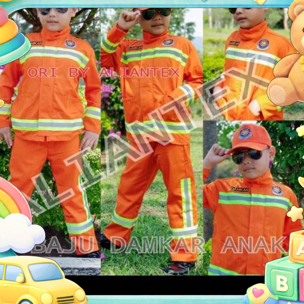 Baju Pemadam Kebakaran Anak