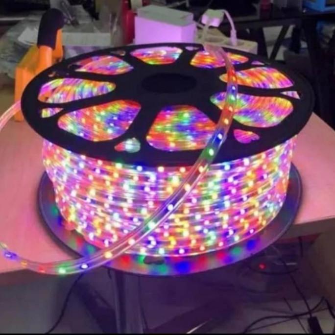 Lampu Led Strip Rgb Selang 50 Meter Smd 5050 220V Rgb 50M Waterproof