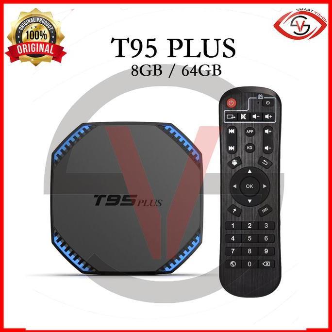 Murah TJBOX T95 Plus 8/64 GB Android TV Box RK3566 OS 11.0 Dual Wifi BT4.0 smart-v1s Diminati Banget