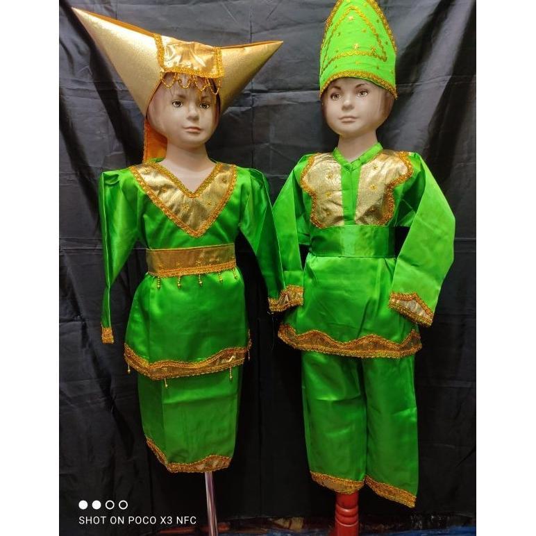 Free Ongkir Baju Tari Anak Tk Pasangan/ Baju Karnaval Tk Pasangan/ Baju Padang Anak/ Baju Minang Ana