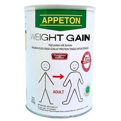 NEW APPETON WEIGHT GAIN APETON SUSU PENAMBAH BERAT BADAN DEWASA 450GR ORI