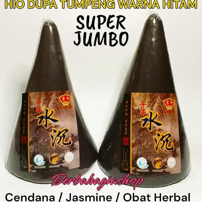Hio Dupa Tumpeng Kerucut Cone Warna Hitam Wangi Super Besar Jumbo