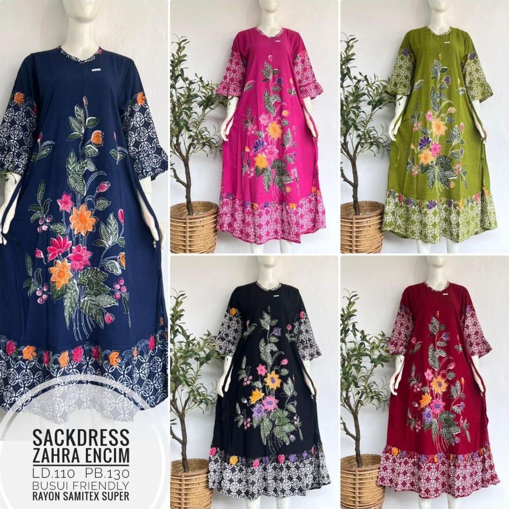 Tahan Lama  (6)Daster Panjang Dress Midi Fenty Busui Sackdress Shanum Kayla Zahra Long Kinan Rosa Sa