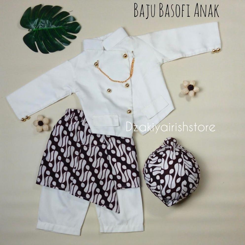 Best Seller Setelan Baju Basofi Anak Premium Free Blangkon//Baju Adat Tradisional