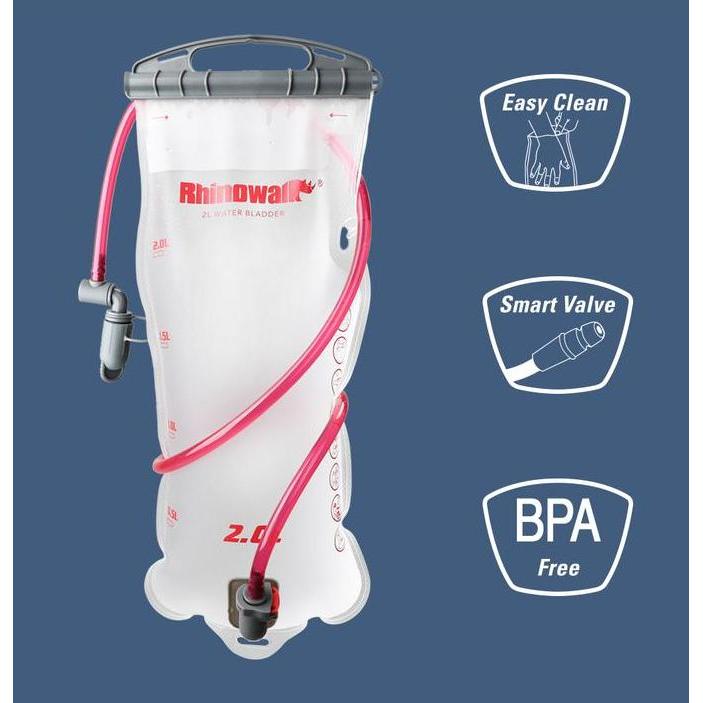 Ready Water Bladder Rhinowalk Hydration Bladder Flexible Brush 2L RK18101