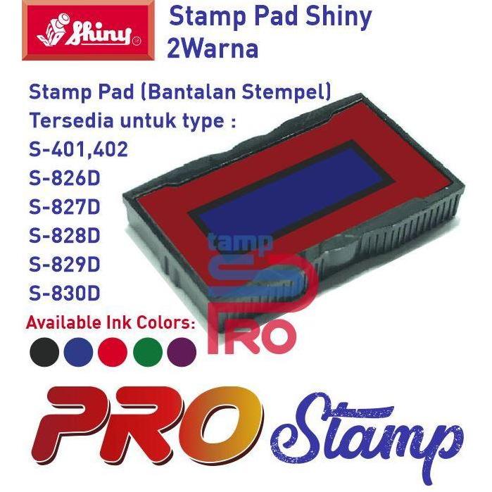 Replacement Ink Pad Shiny / S-401, S-826D, S-827D,S-828D,S-829D,S-830D