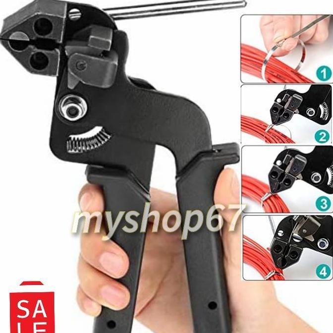IHDADI Zip Tie Tension Tool ,Cable Tie Gun For Stainless Steel Cable Ties